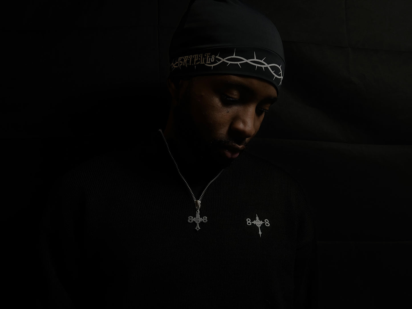 BLACK 888 Quarter Zip